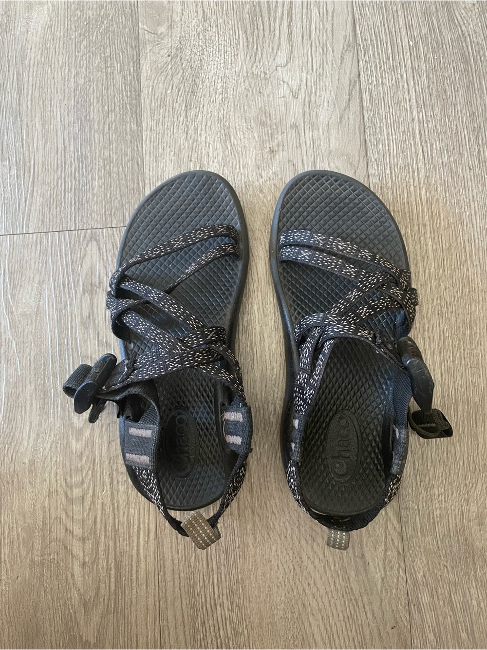 Chaco Kids "No Whining" Hiking Sandals Adjustable Strap Size 13 Black